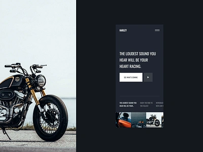 Harley design inspiration interaction lookbook motion ui ui design ux ux design web design