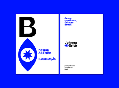 Johnny Brito: New brand identity blue brand brandidentity branding brazil bw gradual design graphic design johnny brito logo logodesign personal symbol typography