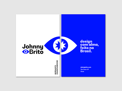 Johnny Brito: New brand identity blue brand brandidentity branding bw gradual graphic design johnny brito logo logodesign personal symbol typography