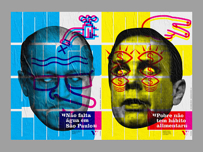 Public Enemy artivism brazil cmyk graphic design lambelambe politics poster protest street art wheatpaste