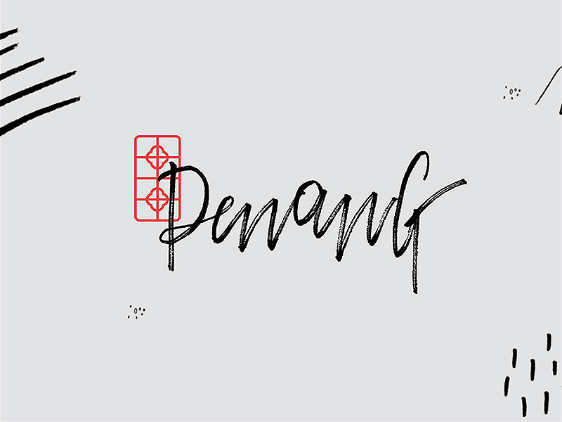 Logo for the City of Penang branding lettering logo malaysia penang