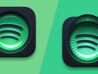 Spotify macOS Big Sur Icon app apple big sur colorful green icon illustration lime mac macos neon traffic light