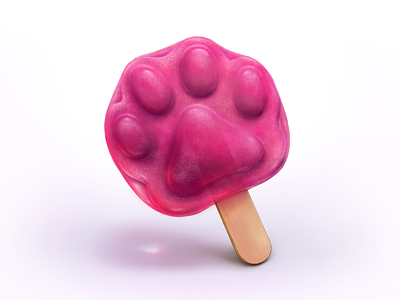 Pawpsicle (from Zootopia) apple pencil disney ice illustration ipad pro painting popsicle process procreate time lapse video