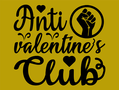 Anti Valentine's Club anti valentines club branding design fathers day fathers day svg graphic design illustration logo svg t shirt t shirt design ui vector