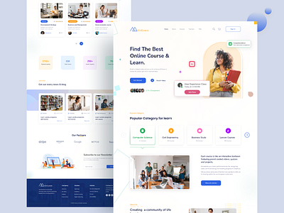 E-Learning Landing Page Design