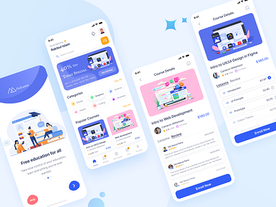 Online Course Mobile App Design appui class course courseapp e learning education educationapp learningapp learningplatform mobleappui onlineclass onlinecourse onlineeducation onlinelearning onlineschool student study ui uidesign uxdesign