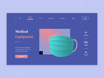 Medical Equipment Service Website Design