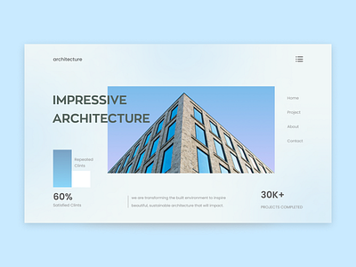 Architecture Landing Page 🔥 agency agent apartment architect architecture building city home house interior landing page properties property real estate residence services ui ux web design website