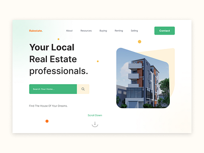 Real estate landing page design 🏠 agency apartment building corporate house housing landing page properties property property website real estate real estate agency real estate agent real estate ui realestate realestatelife residence ui design web design website