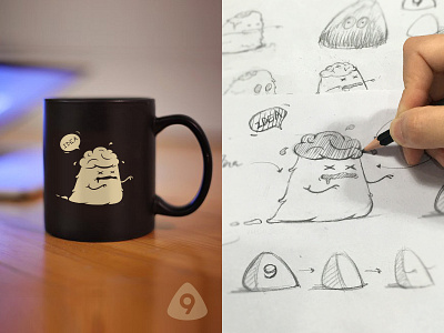 Zombie avatar avatar brain idea illustration mug sketch zombie