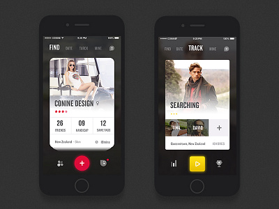 golf social app v4 app cool golf sport ui ux