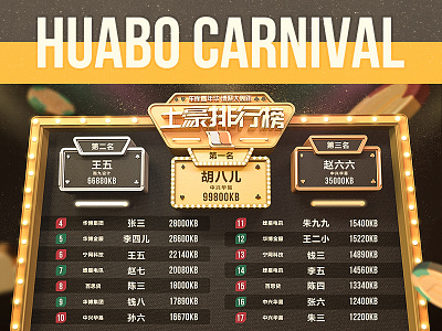 2017 Huabo Carnival UI bet carnival design hand show ui