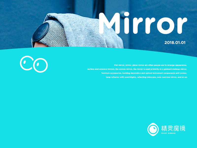 fairy mirror branding fashion blue fairy mirror poster typography brand conine logo illustration icon design