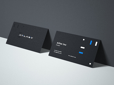 Atlasv name card concept design branding conine design name card namecard