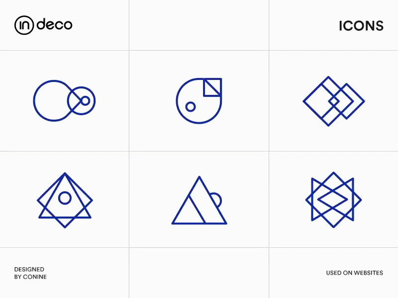 icon design for indeco conine design icon illustration localization company logo nanjing uiux website