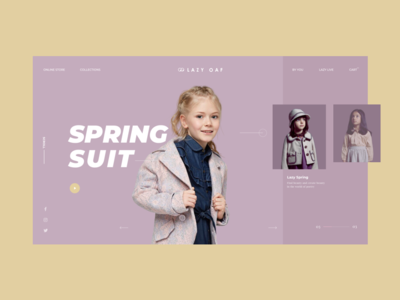 pages for fashion kids branding website conine graphic inside page interface uikit website website concept