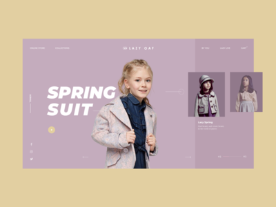 pages for fashion kids branding website