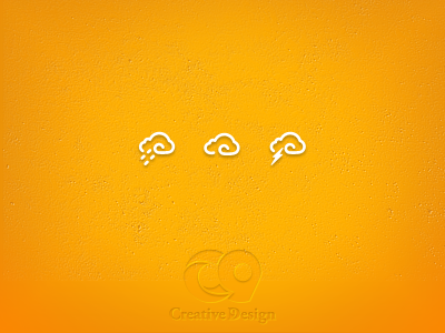 Weather icon cloud icon yellow