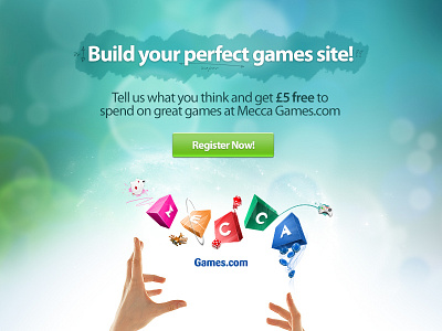 MeccaGames.com art banner branding design digital graphic icon illustration logo photoshop ui vector visual website