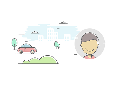 Simple Car Insurance Illustration