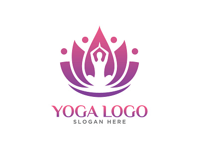 Yoga Stylish Logo Design Template aesthetic canva clean design illustration logo spa stylish template trend trendy yoga