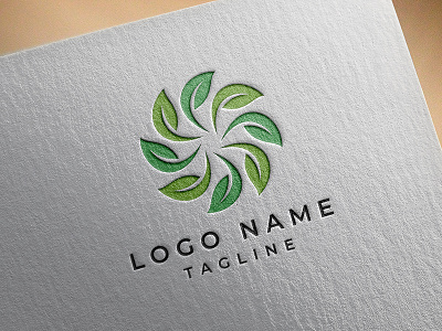 Stylish Leaf Logo Design Concept clean design eco ecology green leaf logo nature stylish template tree trend trendy vegan