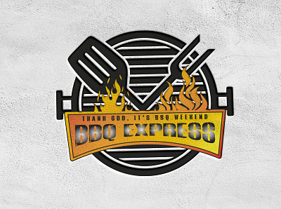 BBQ logo 3d animation branding graphic design logo motion graphics