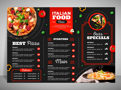 menu card design