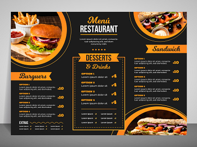 menu card design