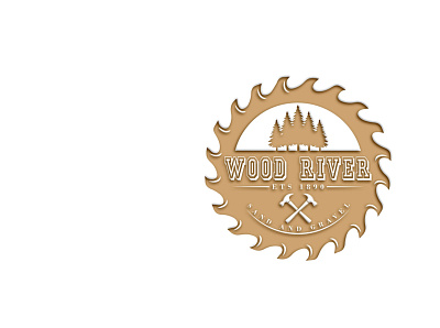 wood river logo 3d animation branding design graphic design illustration logo motion graphics vector