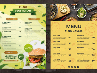 menu card design
