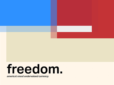 freedom. colors design freedom graphic design holiday illustration poster poster design posterdesign swiss design swiss style typography