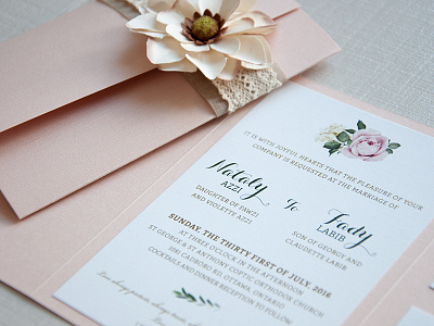 Wedding Invitation - Vintage/Tuscan