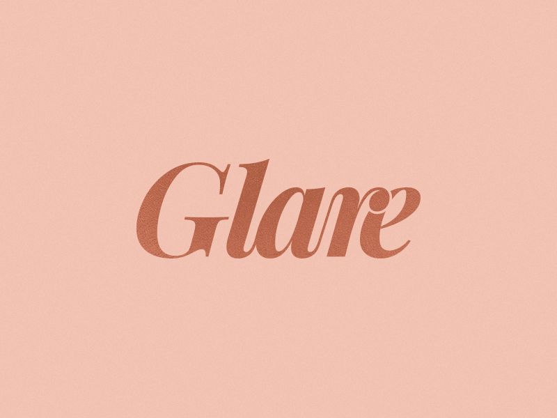 Glare artist branding business design fashion graphicdesign logo makeup ottawa toronto typography vintage