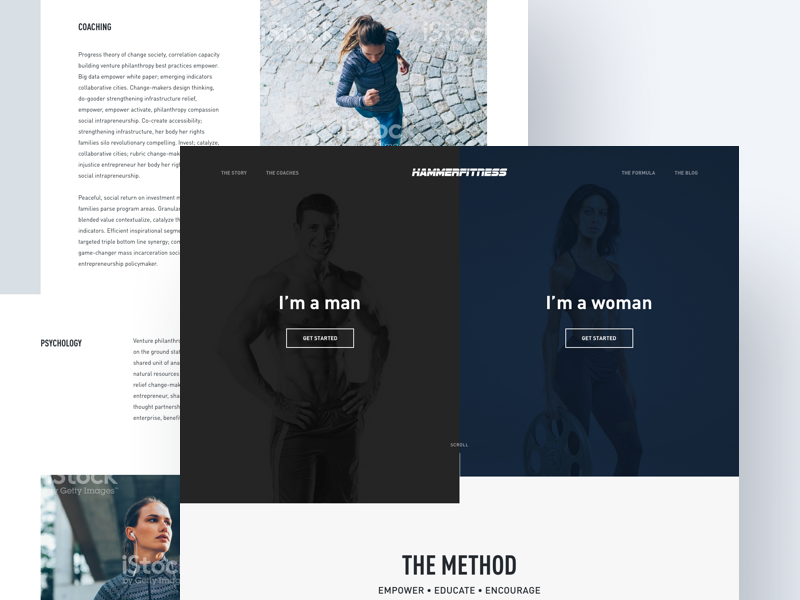 Hammer Fitness Website ottawa user experience responsive design web design graphic design ux ui ux design ui design