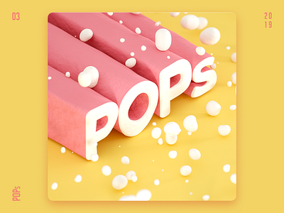 3D Isometric Lettering - Spotify Playlist 03 3d 3d art cinema 4d design graphic design music music art octane octane render