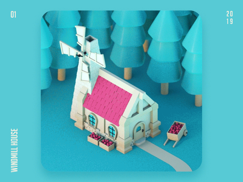 Windmill House Isometric