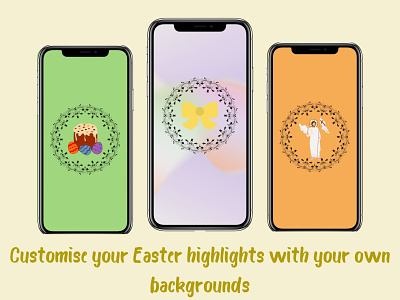 Easter colorful highlight covers bright easter colorful highlight easter highlights graphic design historia de pascua illustration instagram