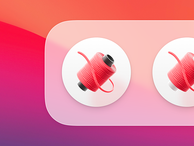 macOS icon 3d app app icon apple big sur c4d color icon logo mac macos redshift render style ui icon
