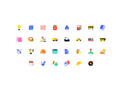 Icon set bright clean colors icon design icon pack icondesign icons iconset interface ui ui icons