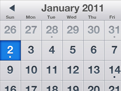 Save the Date blue calendar grey iphone sexy ui