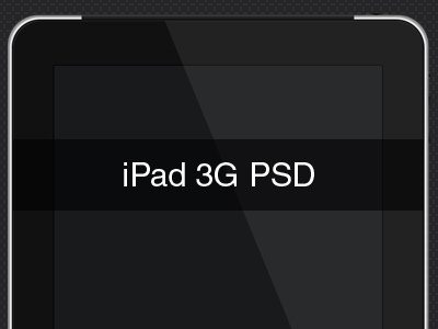 iPad 3G PSD for freeeeeeeee.