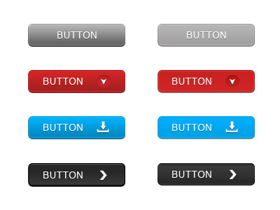Simple Buttonssssss black blue button caress click grey push red simple touch ui