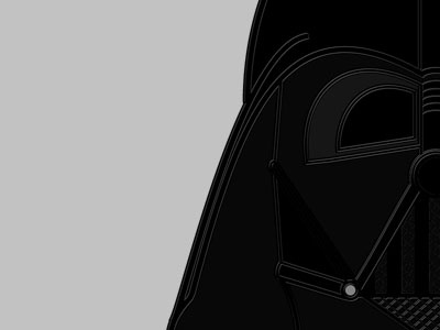 Vader 2 black dark darth vader illustration