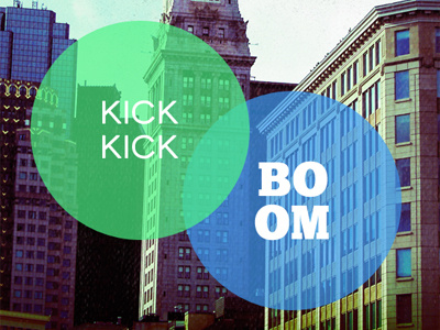 kick kick boom blue boston cover art designersmx green