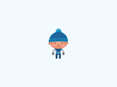 Little Dude avatar beanie bundle cold illustration snow winter
