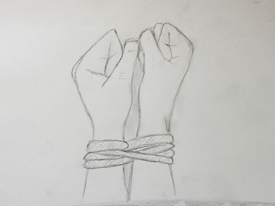 Poverty hand drawn sketch