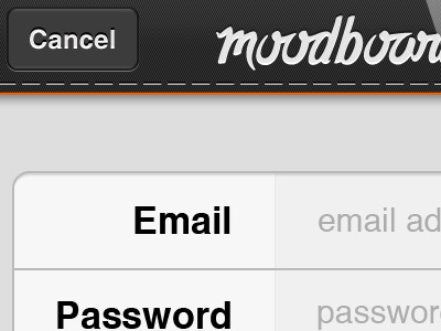 Login ios login mobile moodboard sign in