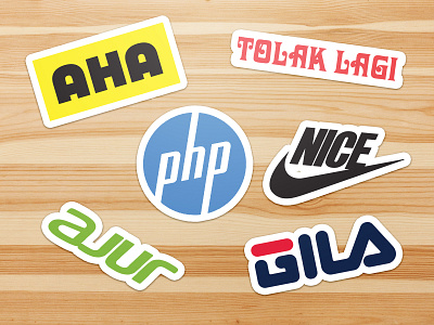 Student Crappy Off-Brand Sticker (Full ver. on Behance) brand branding casual classic clean crappy design dribbble icon logo off shot typography vector