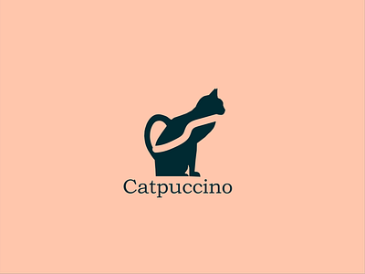 Catpuccino - Logotype graphic design logo typography